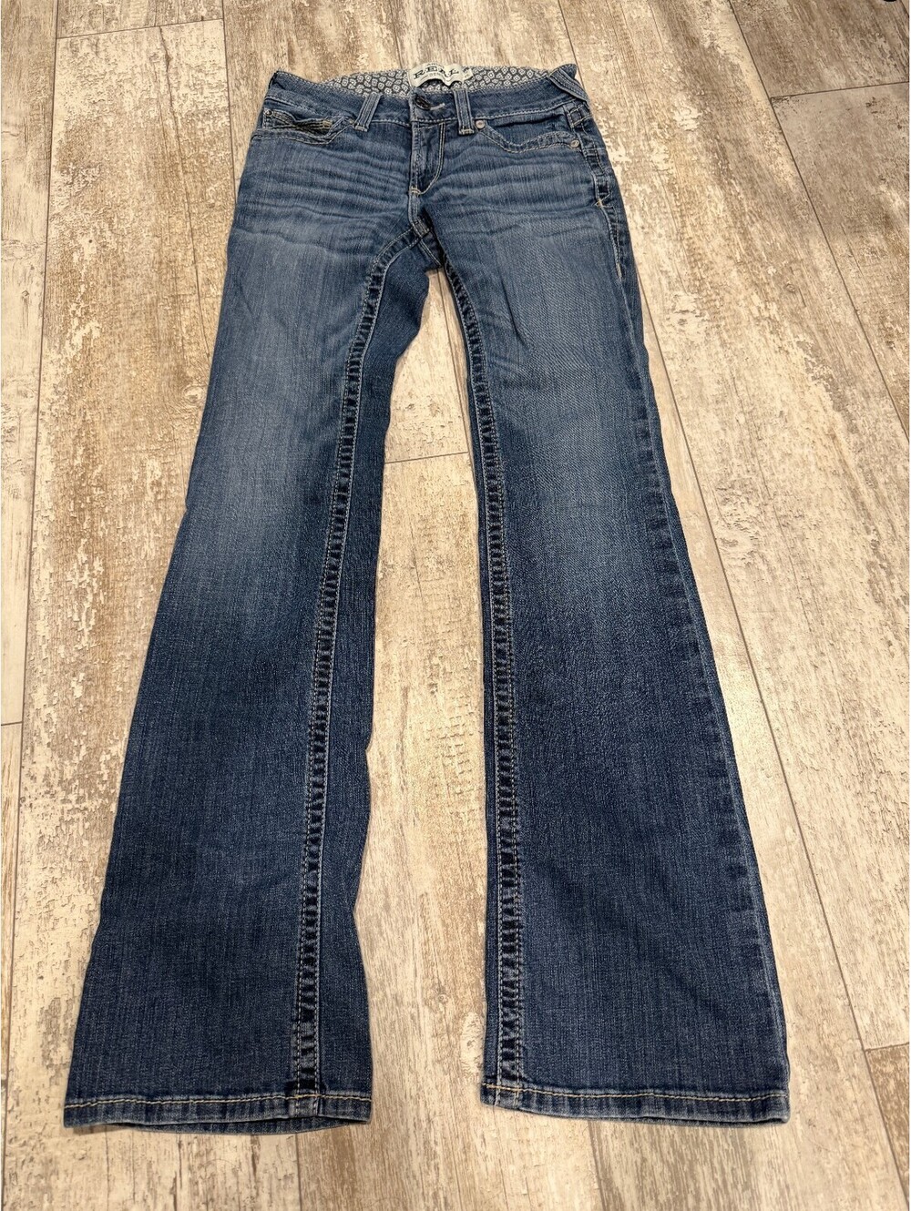 Ariat REAL Womens 27L Bootcut Jeans Western Cowgirl Rodeo